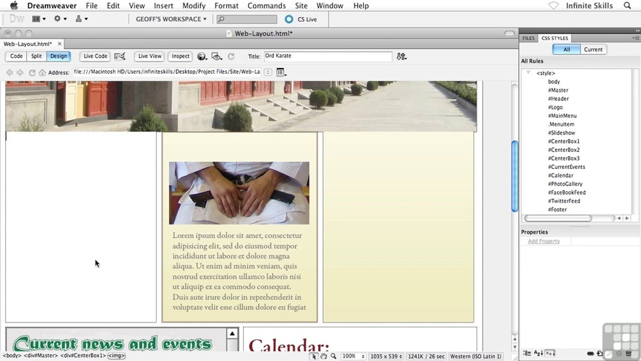 Setting Center Box Backgrounds