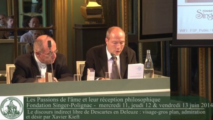 Xavier Kieft - Le discours indirect libre de Descartes en Deleuze : visage-gros plan, admiration et désir
