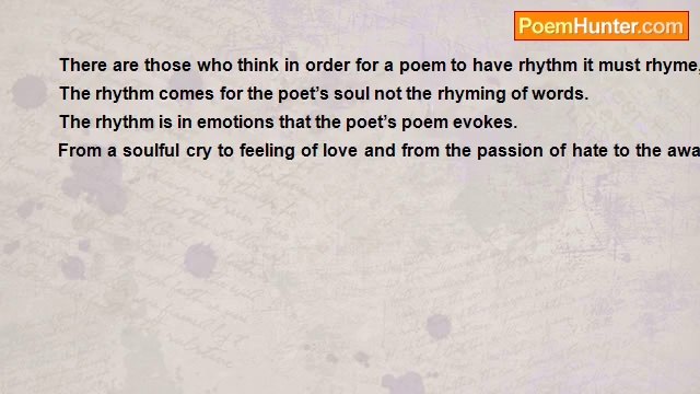 Lore Me34 - A Poem Does Not Have to Rhyme