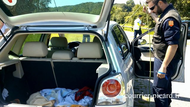 Contrôle routier anti-délinquance à Saint-Quentin-Lamotte