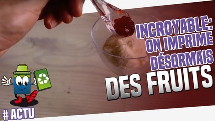 Fruit printer : l'imprimante qui imprime des fruits!