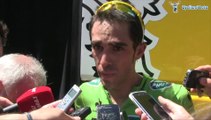 Alberto Contador à l'arrivée de la 5e étape du Critérium du Dauphiné 2014