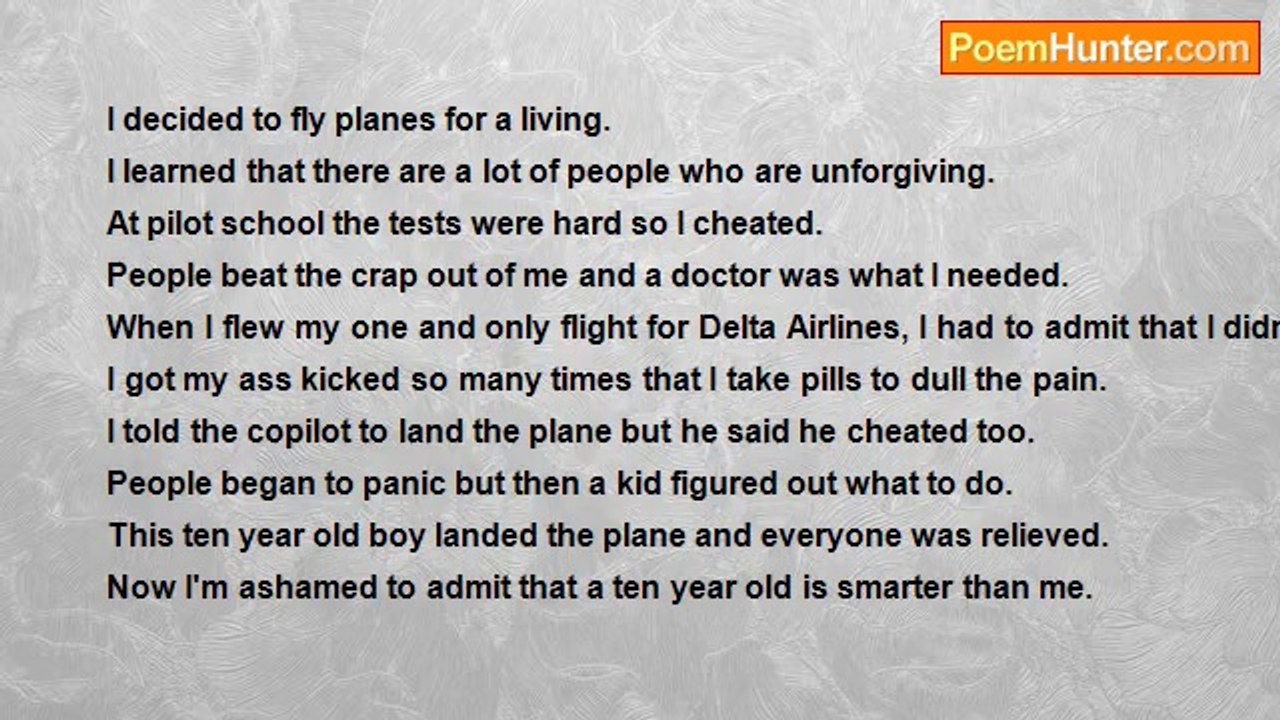 Randy Johnson - Lousy pilot