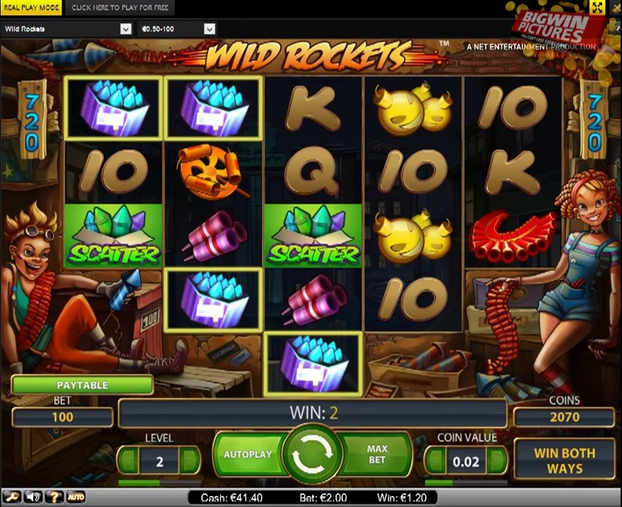 December 9th Slot Quest - Wild Rockets (NetEnt)