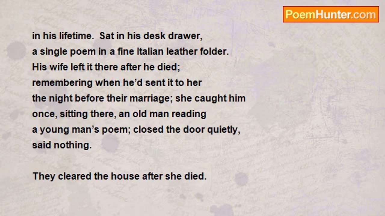 Michael Shepherd - Footnote to a famous poem