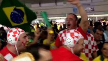 Croatas e brasileiros fazem a festa no metrô de São Paulo