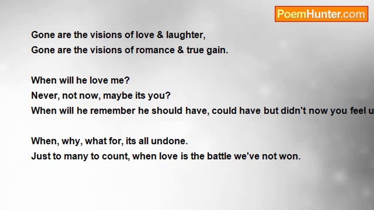 Rachel Fogle - When Will He Love Me? ? ?