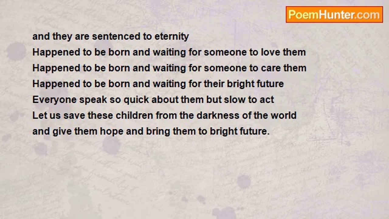 Ravi Sathasivam - Little Innocent Orphan Angels.........