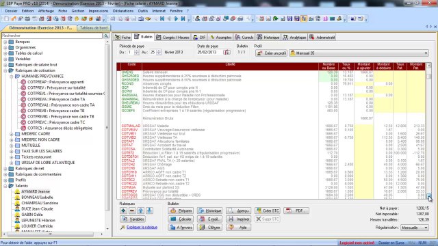EBP Paye V18 : Les bases CSG
