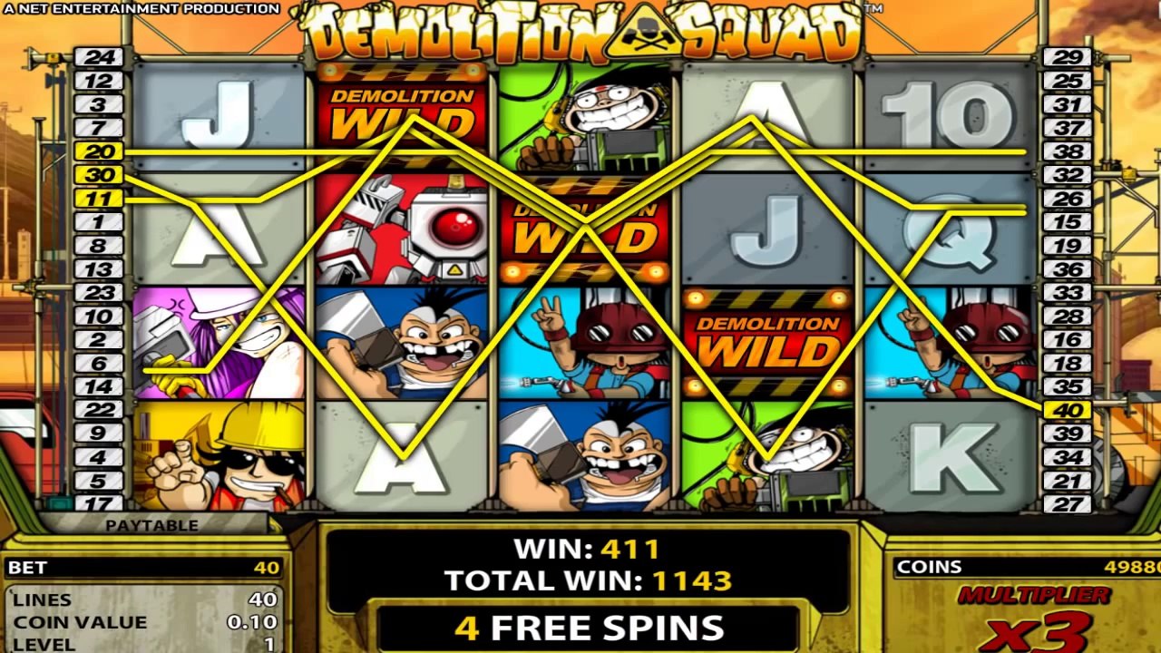 Demolition Squad -video slot from NetEnt
