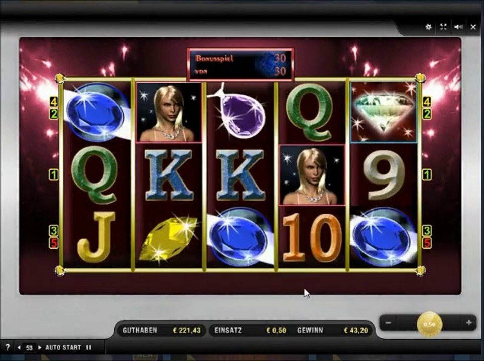 Diamond Casino Slot (Merkur) - über 200 Euro Gewinn mit 50 Cent in 3 min