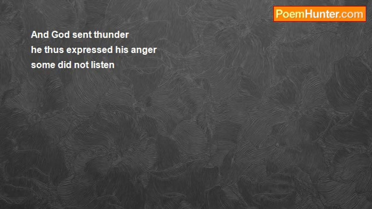 Herbert Nehrlich - Thunder (Haiku)