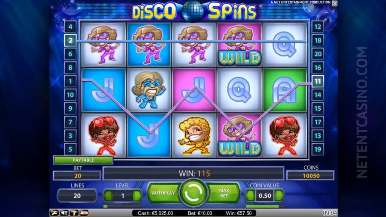 Disco Spins™ Video Slot_ New casino game of NetEnt (Release 4-12-2012)