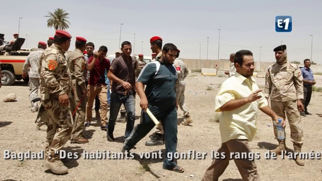 "A Bagdad, des habitants vont gonfler les rangs de l'armée"
