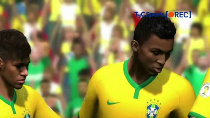 Brasil 3 Croacia 0 - Mundial 2014 - Simulacion Xbox 360