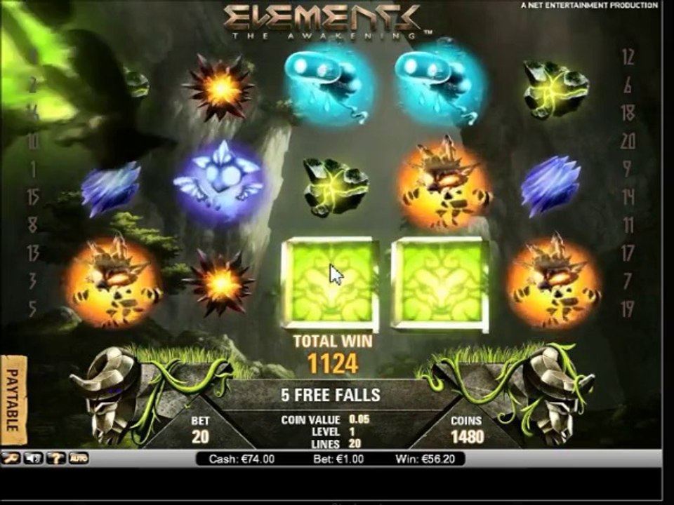 Elements Slot Earth Storm Feature Big Win 100x Bet