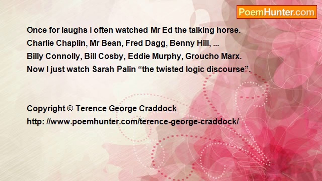 Terence George Craddock (Spectral Images and Images Of Light) - Mr Ed The Talking Horse