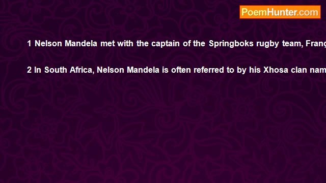 Chenou Liu - Invictus, A Haiku Set for Nelson Mandela