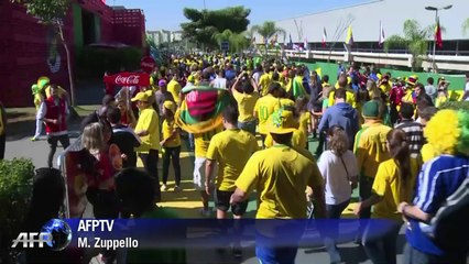 Sao Paulo: ambiance de fête avant Brésil-Croatie