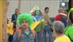 Brasile, tifosi nello stadio di San paolo ore prima del match, la festa comincia