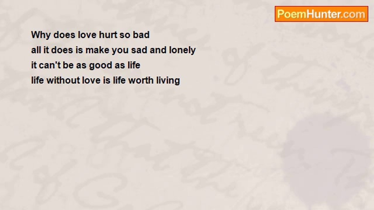 tom hunter - Why Does Love Hurt