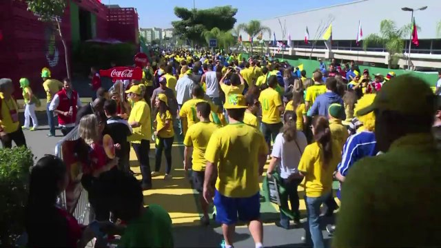 Brazil, Croatia fans excited as tournament kicks off