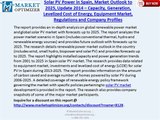 Spain Solar PV Power Market Outlook to 2025