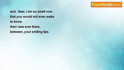 Is It Poetry - i am so small now