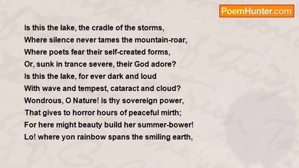 John Wilson - Written on the Banks of Wastwater, During a Calm