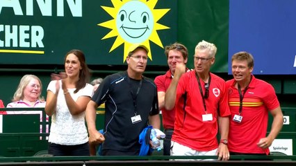 Halle - Nadal, victime des lobs de Brown