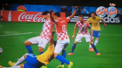 هدف نيمار الثاني للبرازيل في كرواتيا