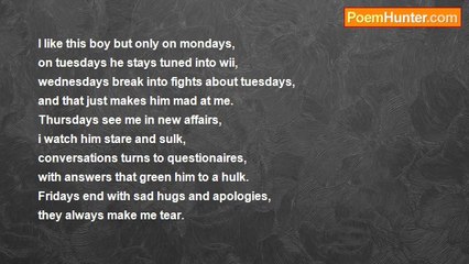 Tharuna Devchand - I like this boy but only on mondays