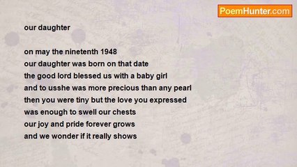 hewitt hardy - our daughter