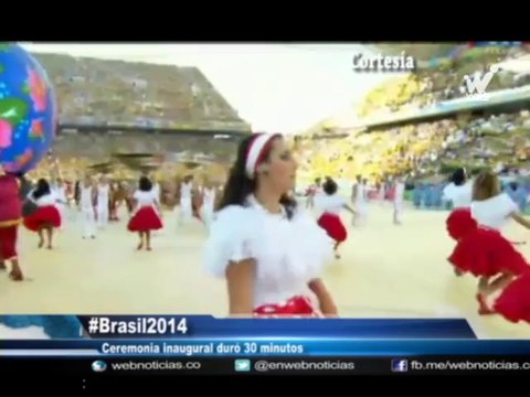 Detalles de la ceremonia inaugural de Brasil 2014