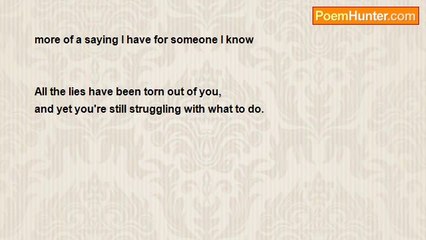 David Lomenick - Your Lies are Ripped and Torn