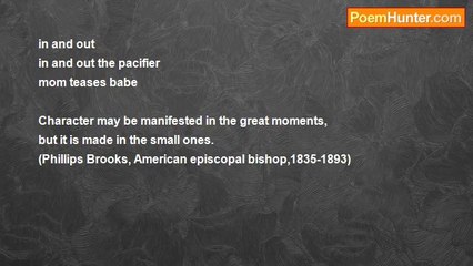 john tiong chunghoo - Haiku - The pacifier