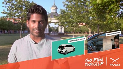 Toyota Aygo ;Invisible Driver Prank In Europe