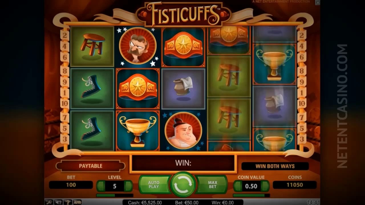 Fisticuffs Video Slot by Netent Casino (Net Entertainment software)