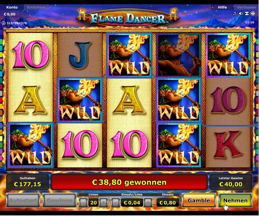 Flame Dancer Slot - Freispiele - 116-facher Gewinn