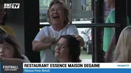 Football / Brésil - Croatie depuis un restaurant à Ribeirao Preto - 13/06