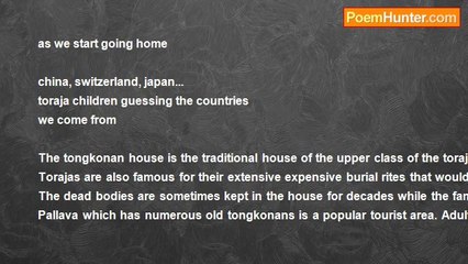john tiong chunghoo - Travel Indonesia Haiku - Pallawa, Tana Toraja (South Sulawesi)