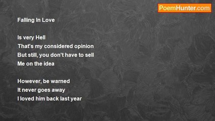 Debbie Loraine Kean - Never forgo falling in love