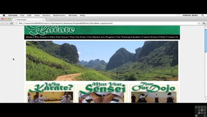Inserting The Slideshow Into Dreamweaver