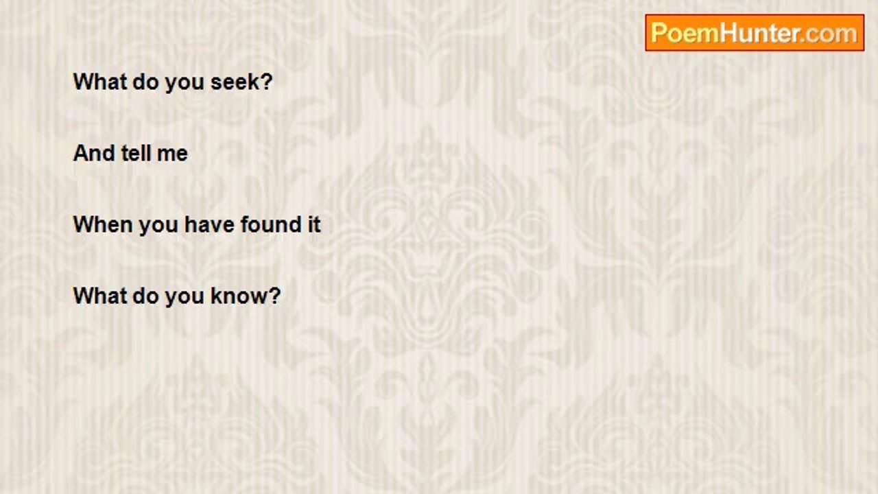 Egal Bohen - What do you seek