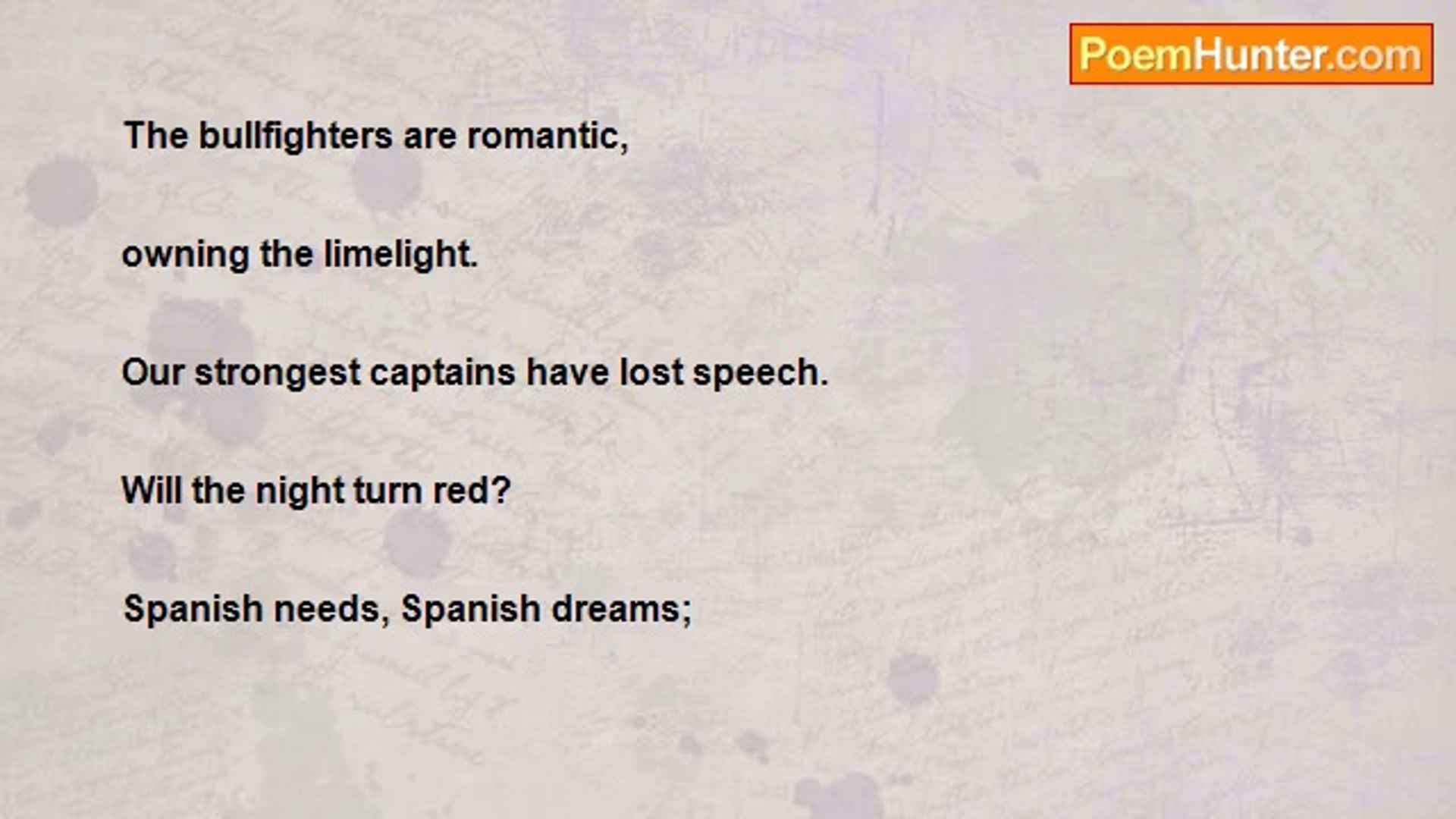 ⁣Anthony Dawson - Spanish Needs, Spanish Dreams