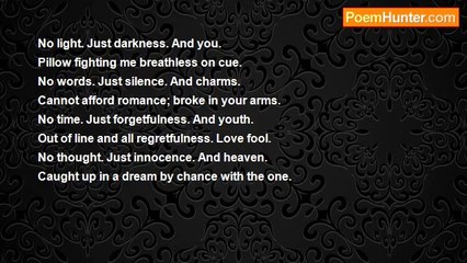 Natasha Ashwe - No Light. Just darkness. And you.