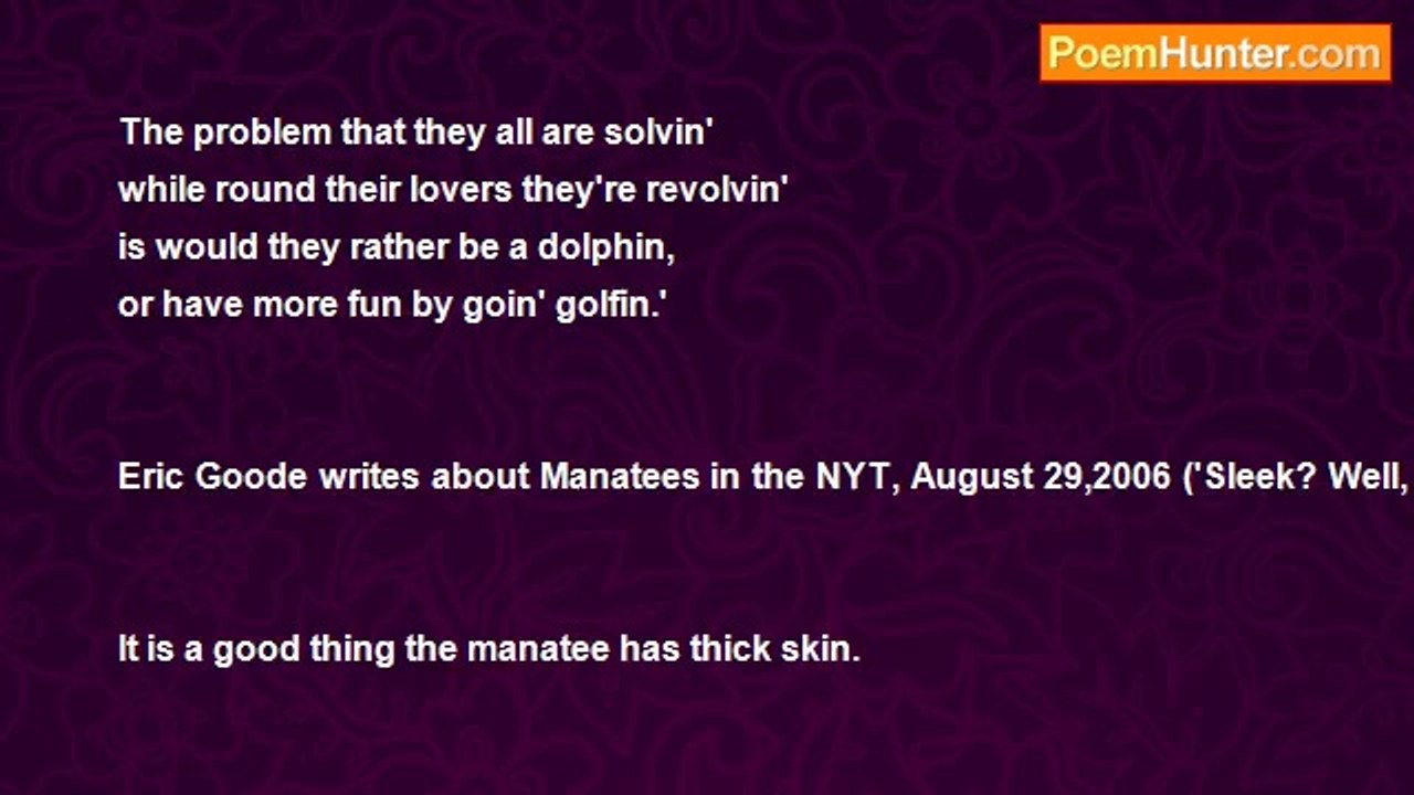gershon hepner - manatees