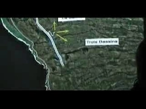 Tracé de la route des Tamarins