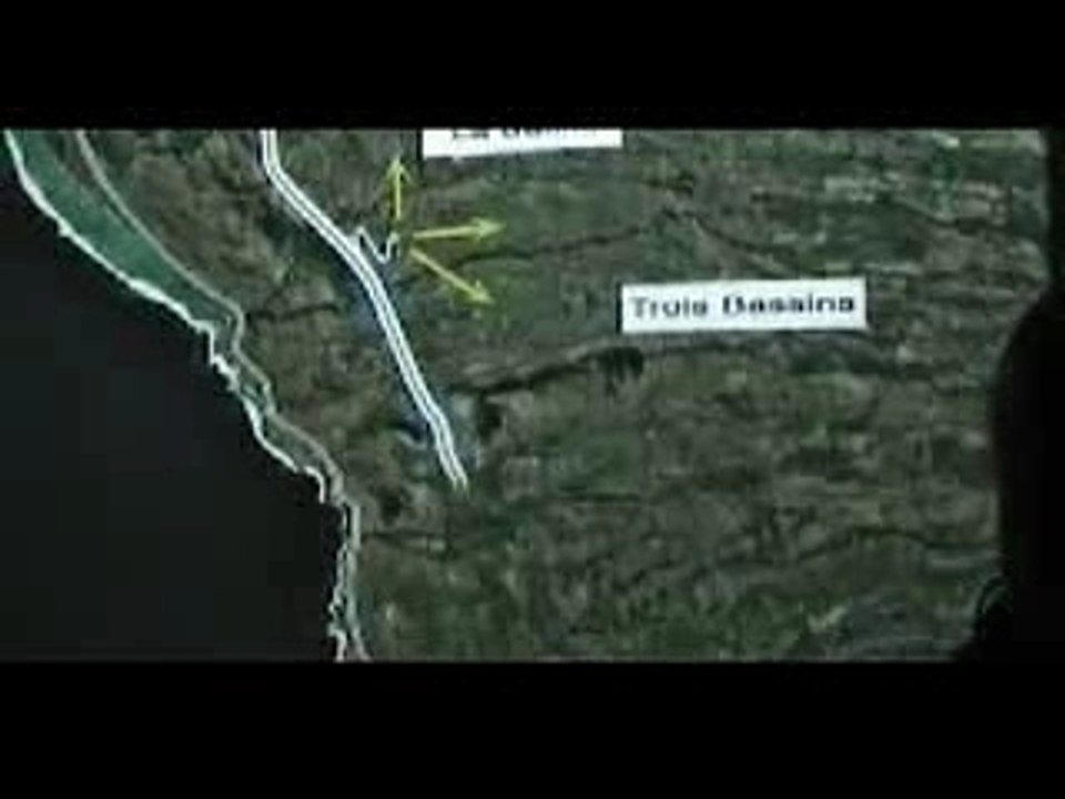 Tracé de la route des Tamarins