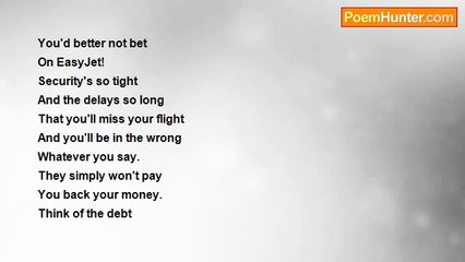 John Thorkild Ellison - EasyJet (or, 'We Don't Do Refunds! ')